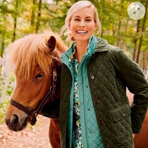 Talbots Quilted Corduroy Coat